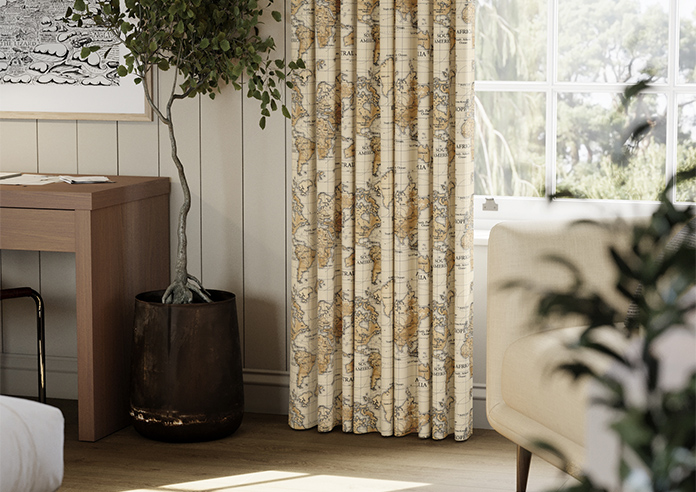 Maps, Multi - Made to Measure Curtains - Image 5